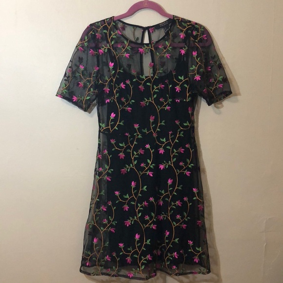 Floral Dress Forever 21 Sheer Dress Forever 21 Chiffon Sheer Maxi Dress Sz  1x Floral Sz